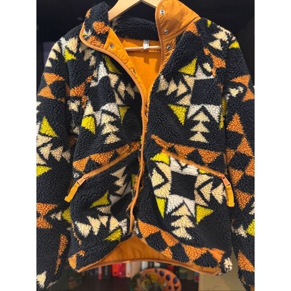 Free People Rocky Ridge Hit The Slopes Jacket In Night Sky Combo Size Small - Picture 9 of 10